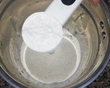 A picture of step 1 of Rava appam in 20 mins.