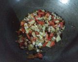 A picture of step 2 of Veg upama..