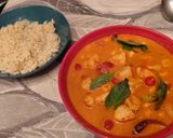 Une image de l'étape 7 de Curry rouge Thai aux crevettes.