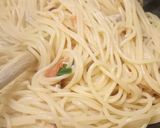 A picture of step 3 of Spaghetti al tonno fresco tuna steak spaghetti.