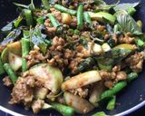รูปขั้นตอนการทำที่ 5 ของ พริกแกงหมูสับ