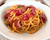 Foto del paso 9 de la receta: Espaguetis con fuet