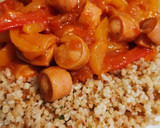 Lecsós virsli házi tarhonyával gluténmentesen recept fázis 7 fotója
