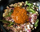 A picture of step 3 of Gongura Chicken (Chicken Cooked with Sorrel Leaves - Andhra Style).