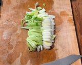 A picture of step 1 of Benford’s Lemon Pasta.