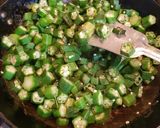 A picture of step 1 of Ladies finger/ Vendakka/ Okra/ Bhindi Poriyal.