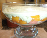 Foto del paso 6 de la receta: Postre navideño con bizcochos de frambuesa y crema de mascarpone con té verde Matcha