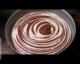 A picture of step 9 of Zebra cake.