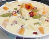 A picture of step 7 of Fruit custard.