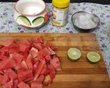 A picture of step 1 of Watermelon smoothie.