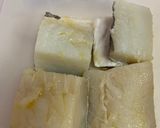 Foto del paso 1 de la receta: Bacalao a baja temperatura con puré de patata al pimentón