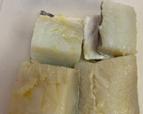 Foto del paso 1 de la receta: Bacalao a baja temperatura con puré de patata al pimentón