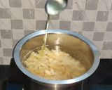 A picture of step 1 of Pasta in red sauce.