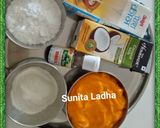 आम नारियल पन्नाकोटा (Aam nariyal pannacota recipe in hindi) रेसिपी चरण 1 फोटो