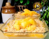A picture of step 4 of No Bake Eggless No Gelatin No Agar agar Three Layer Mango Cheesecake.