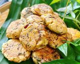 Hình bước làm 2 của món Chả đậu hũ chà bông nấm