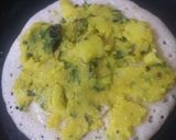 A picture of step 6 of Masala uttapam with jowar atta.