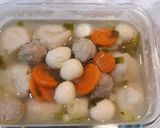 Foto langkah ke 3 dari resep Sop Bakso Daging&Ikan.