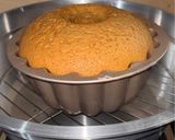 Foto langkah ke 9 dari resep Bolu Cake Mocca Anti Bantet dengan Panci Ajaib Serbaguna.