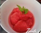 A picture of step 2 of Watermelon Sorbet.