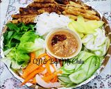 Hình bước làm 3 của món Nem nướng Nha Trang