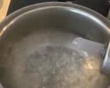A picture of step 1 of Farfalle Pasta salad.