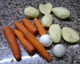 Foto del paso 1 de la receta: Pollo y verduras hervidas