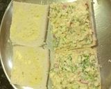 A picture of step 2 of Eggs Sandwich.
