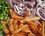 A picture of step 1 of Sultan chips.