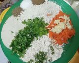 A picture of step 1 of Oats poha savoury pancakes.