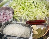 A picture of step 1 of Cabbage Thoran~Traditional Vegeterian Feast of Kerala😋.