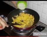 A picture of step 3 of Bengali sweet pulao.