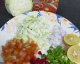 A picture of step 1 of Pav Bhaji Bread Pakoda.