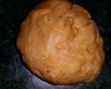 A picture of step 2 of Kaju namak pare.