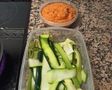Foto del paso 1 de la receta Cintas de calabacín con salsa de verduras asadas