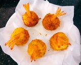 Hình bước làm 5 của món Khoai tây bọc tôm chiên xù (baby food)