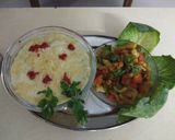 A picture of step 4 of Backed dish vegetable and pineapple macaroni.