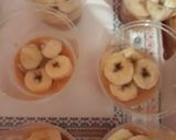 Une image de l'étape 5 de Dessert à la crème caramel et au banane.