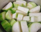 Hình bước làm 4 của món Bầu om trứng lộn