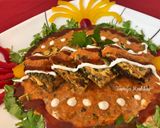 A picture of step 7 of Paneer manpasanda.