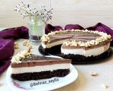 عکس مرحله 6 از دستور 🧀چیزکیک شکلاتی🍫