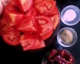A picture of step 1 of Jain Pizza sauce.