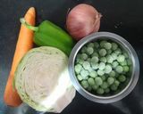 A picture of step 1 of Veg Seekh Kebab.