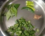 A picture of step 1 of #SM Bhendi kadhi.