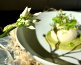 A picture of step 1 of Spring burrata salad.