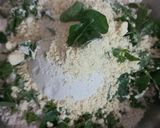 A picture of step 1 of Methi Paratha.