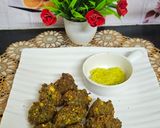 A picture of step 3 of Ponkh bhaji.
