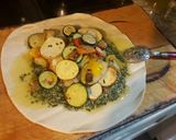Foto del paso 3 de la receta: Enrollado de verduras al pesto