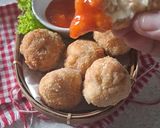 Foto langkah ke 3 dari resep Rice Cheese Chicken Ball.