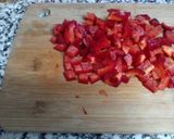Foto del paso 2 de la receta Gusanojaldres de pollo y pimiento🐛 - Gusanitos de hojaldre🍗